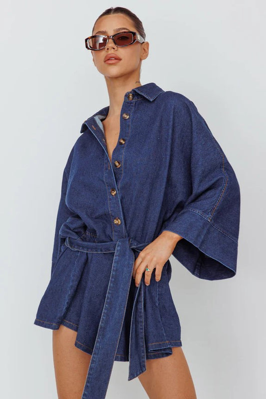 Bell Denim Romper