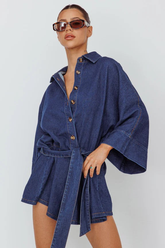 Bell Denim Romper