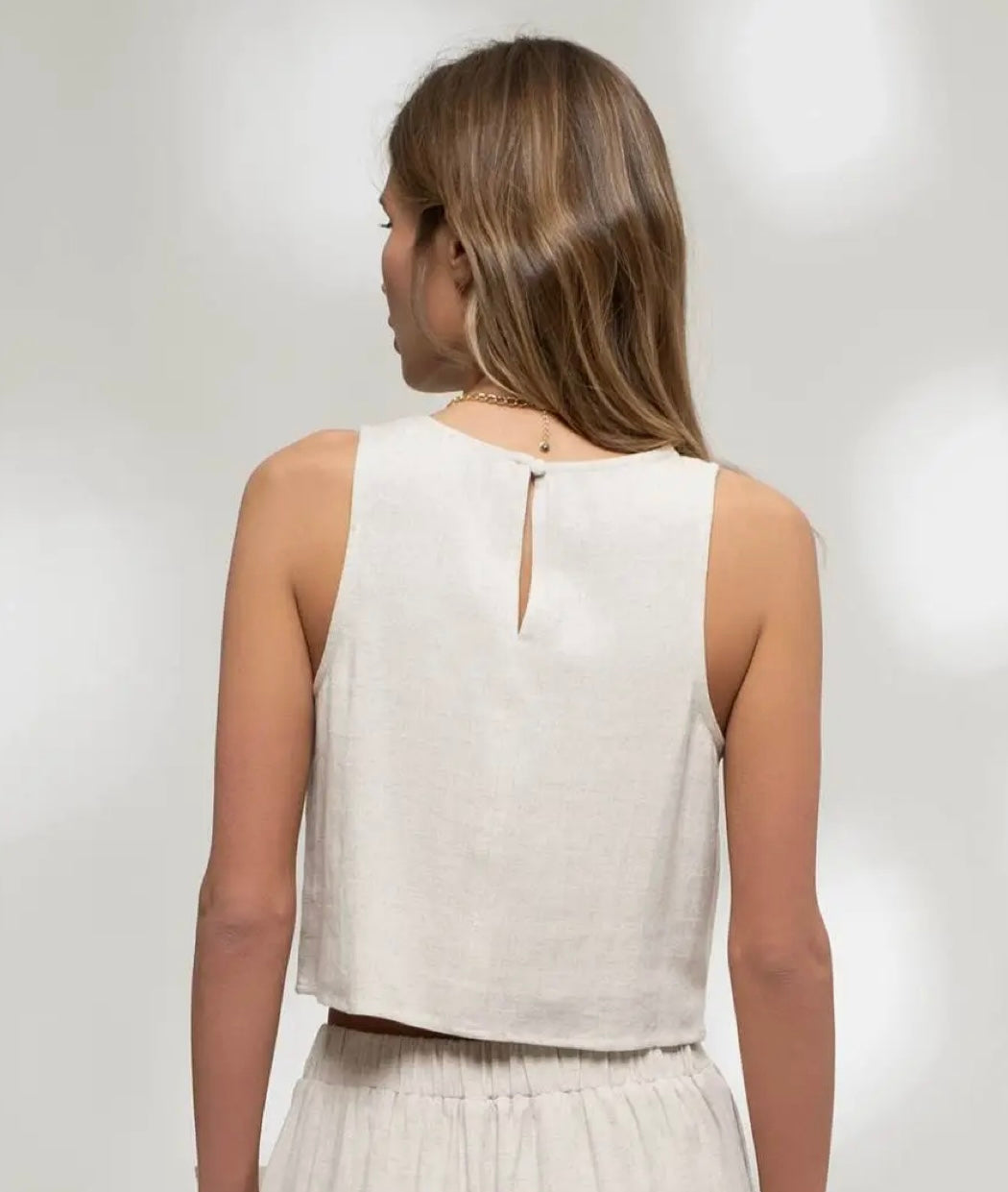 Isabella Linen Top