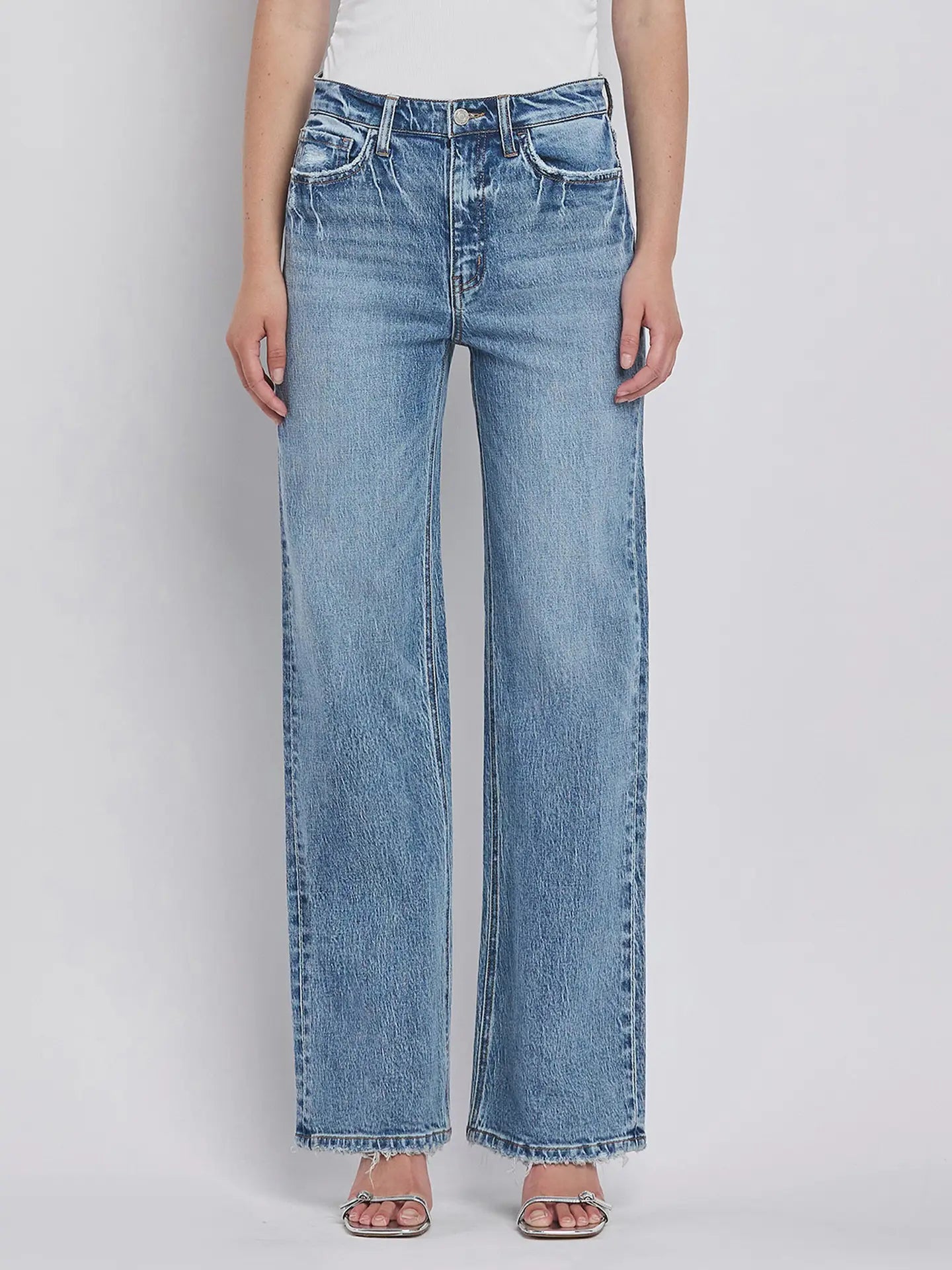 Claire 90's super high rise wide jeans
