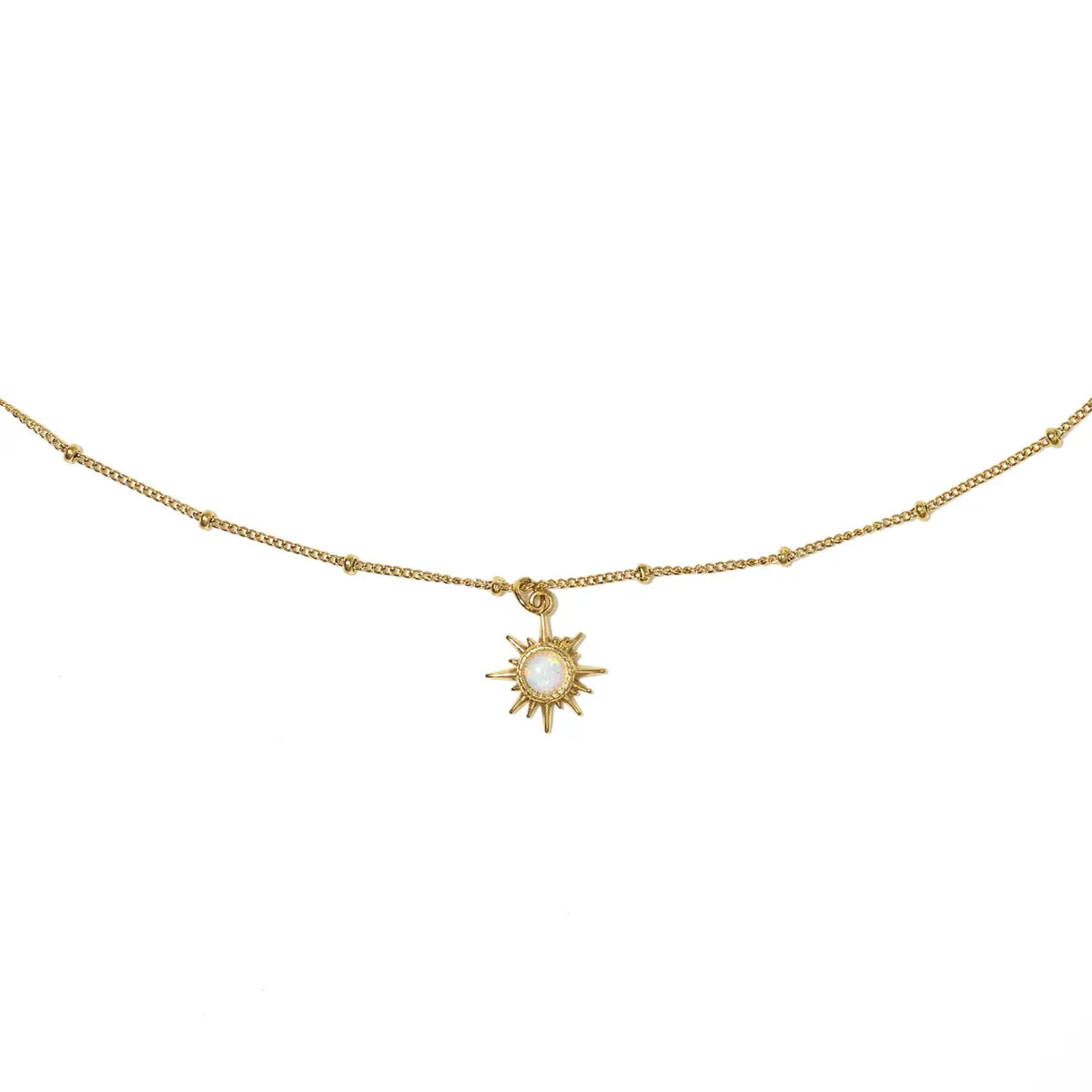 18K Gold Opal Constellation Pendant Necklace