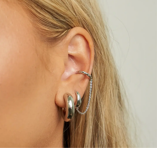 Silver Zenith + Twisted Ear Cuff Single