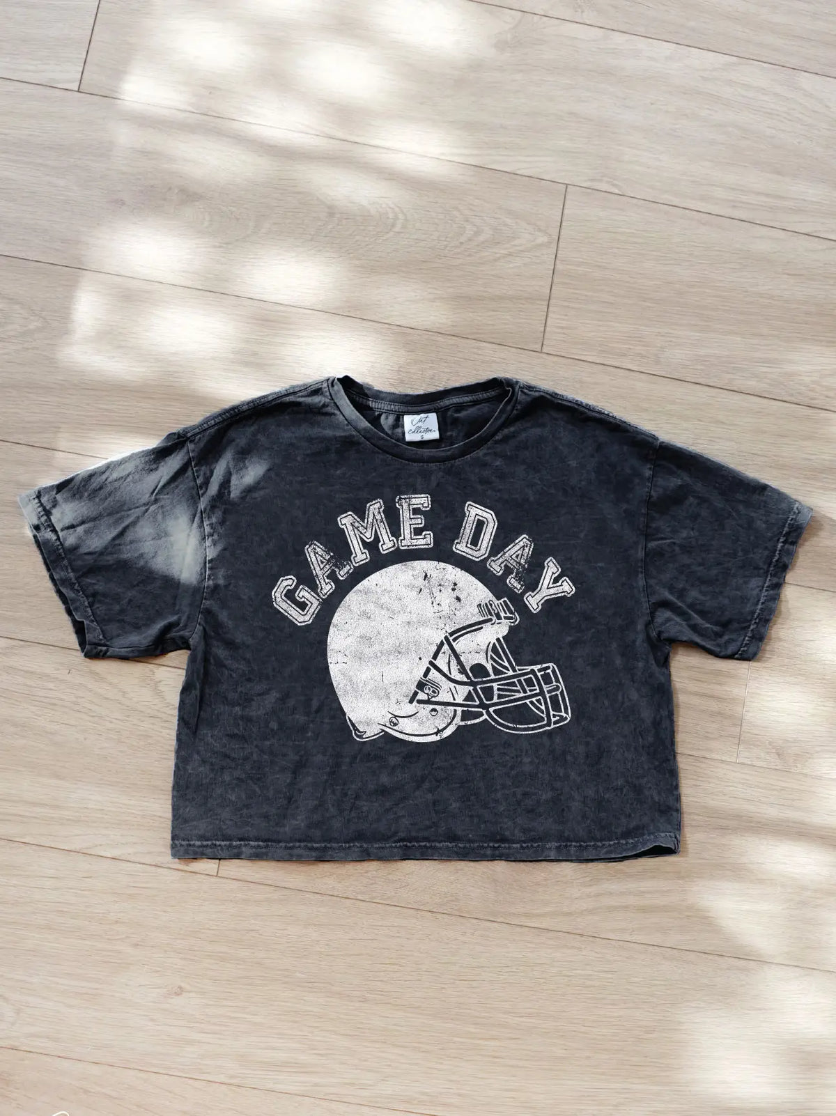 Football Cropped Mineral Graphic Top