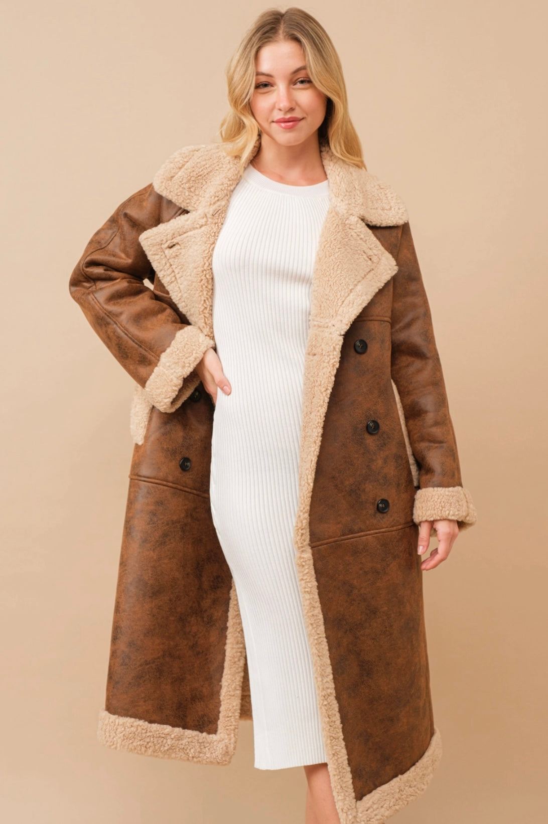 Shearling Cozy Coat