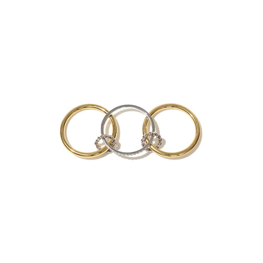 Triple Band Two Tone Ring