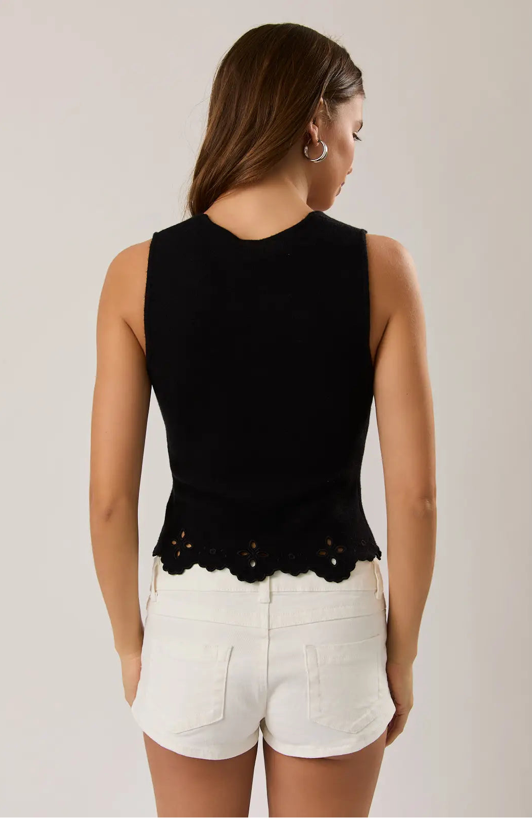 Scalloped Hem Top
