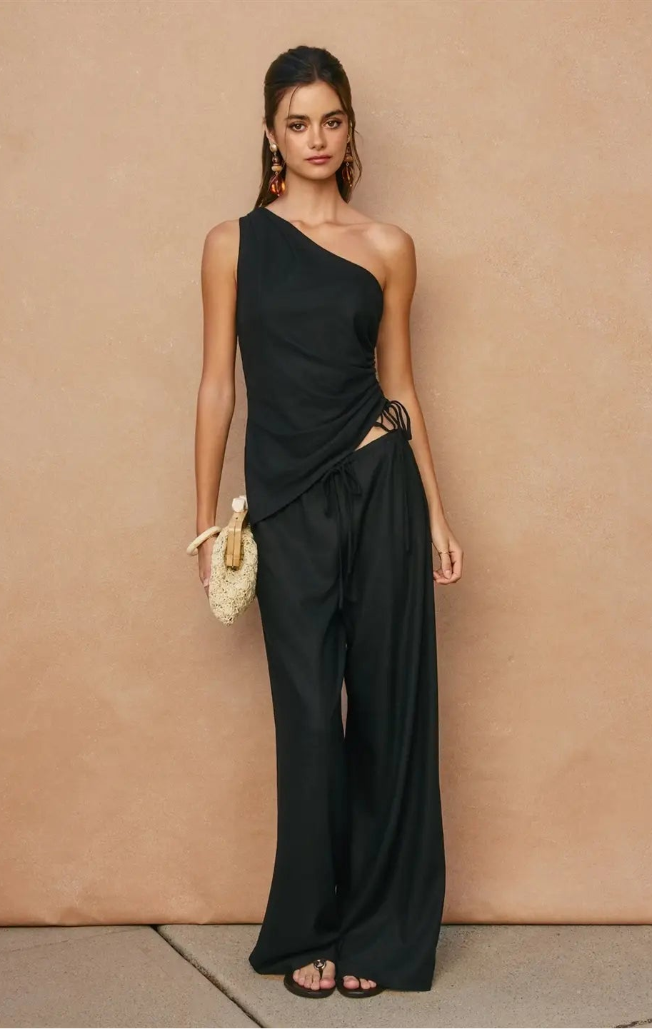 Heaven Sent One Shoulder Ruched Top