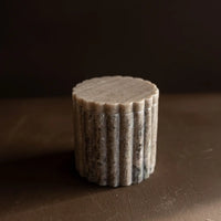 Gray Marble Fluted Jar
