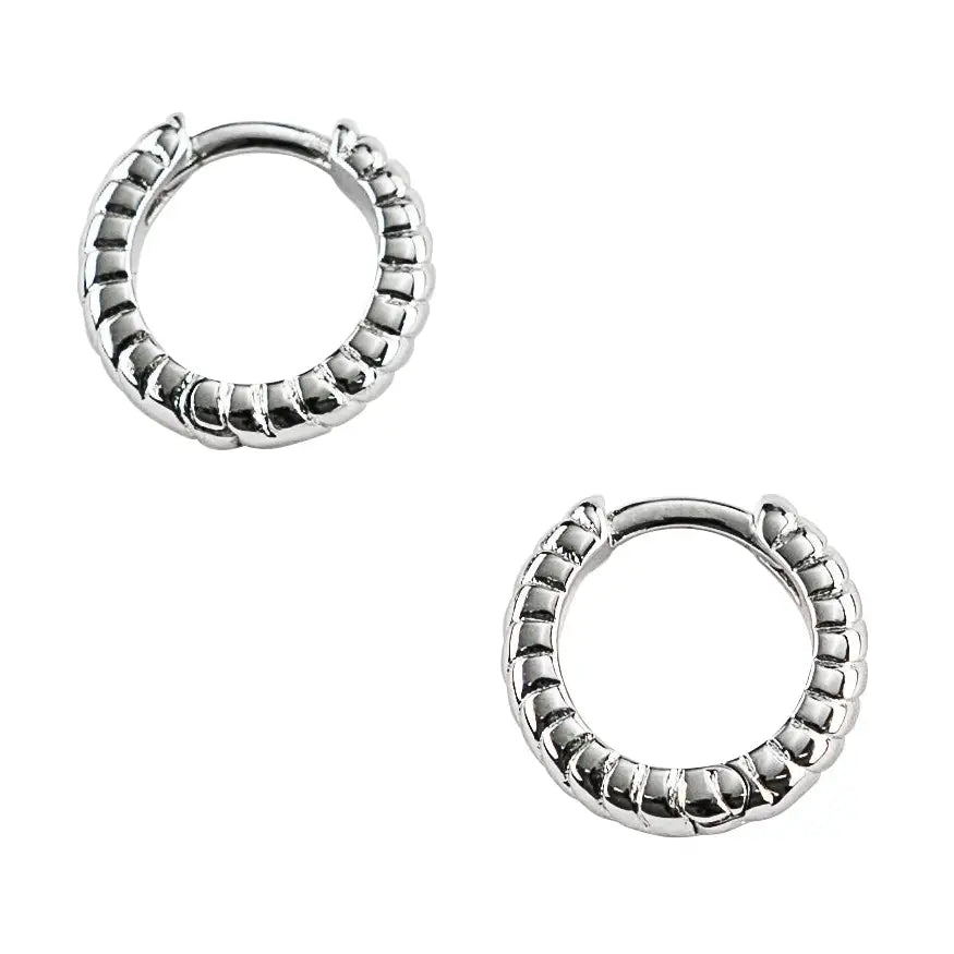 Silver Twisted Huggies