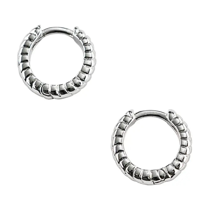 Silver Twisted Huggies