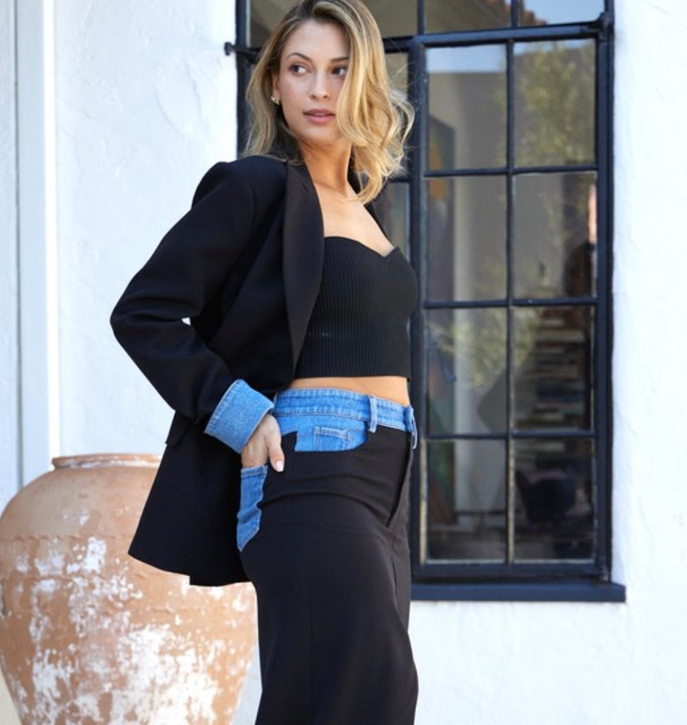 Alivia Spliced Blazer