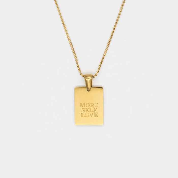 Waterproof More Self Love Necklace