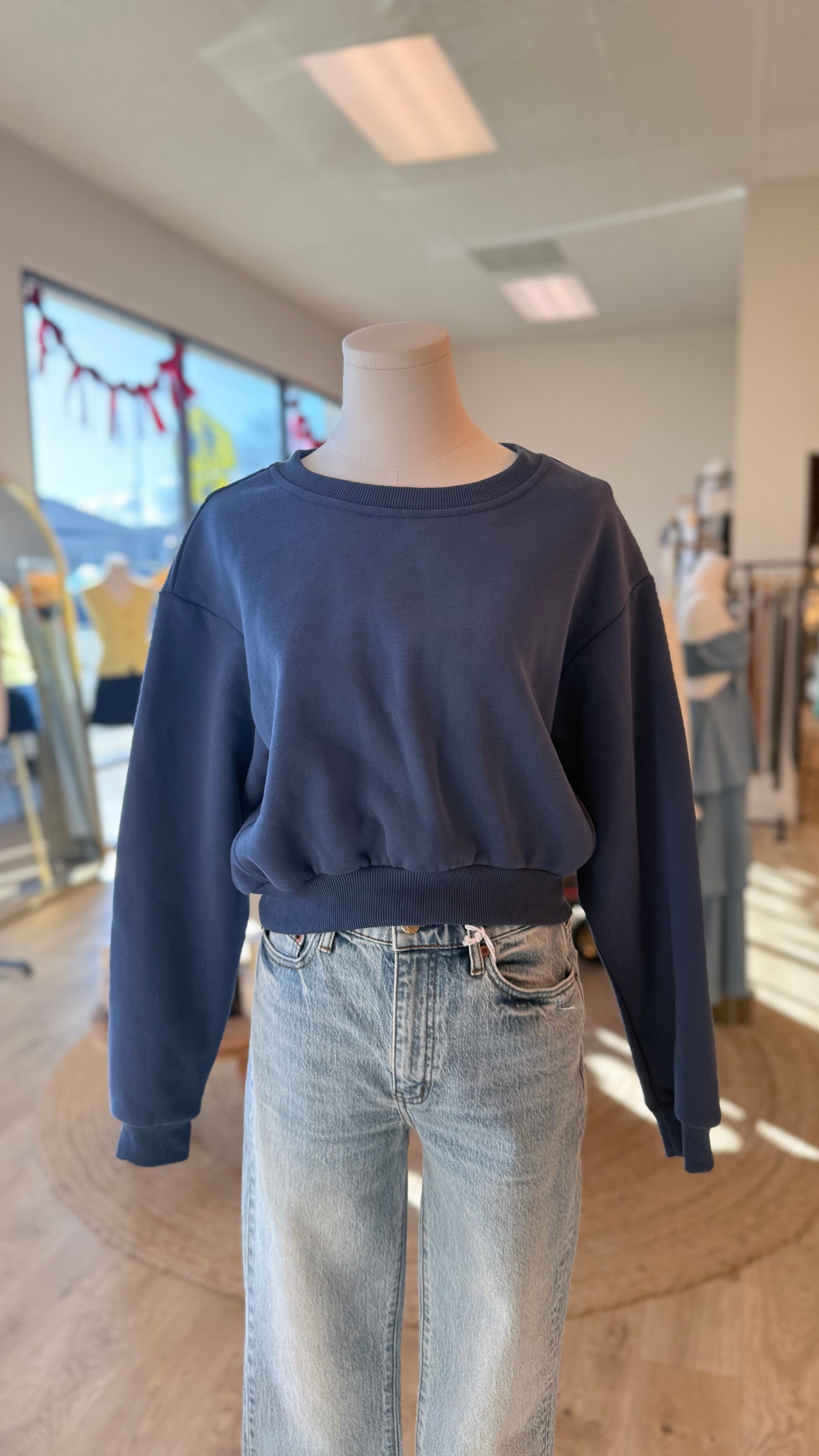 Storm Cropped Crewneck