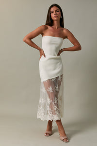 Jada Lace Tube Dress