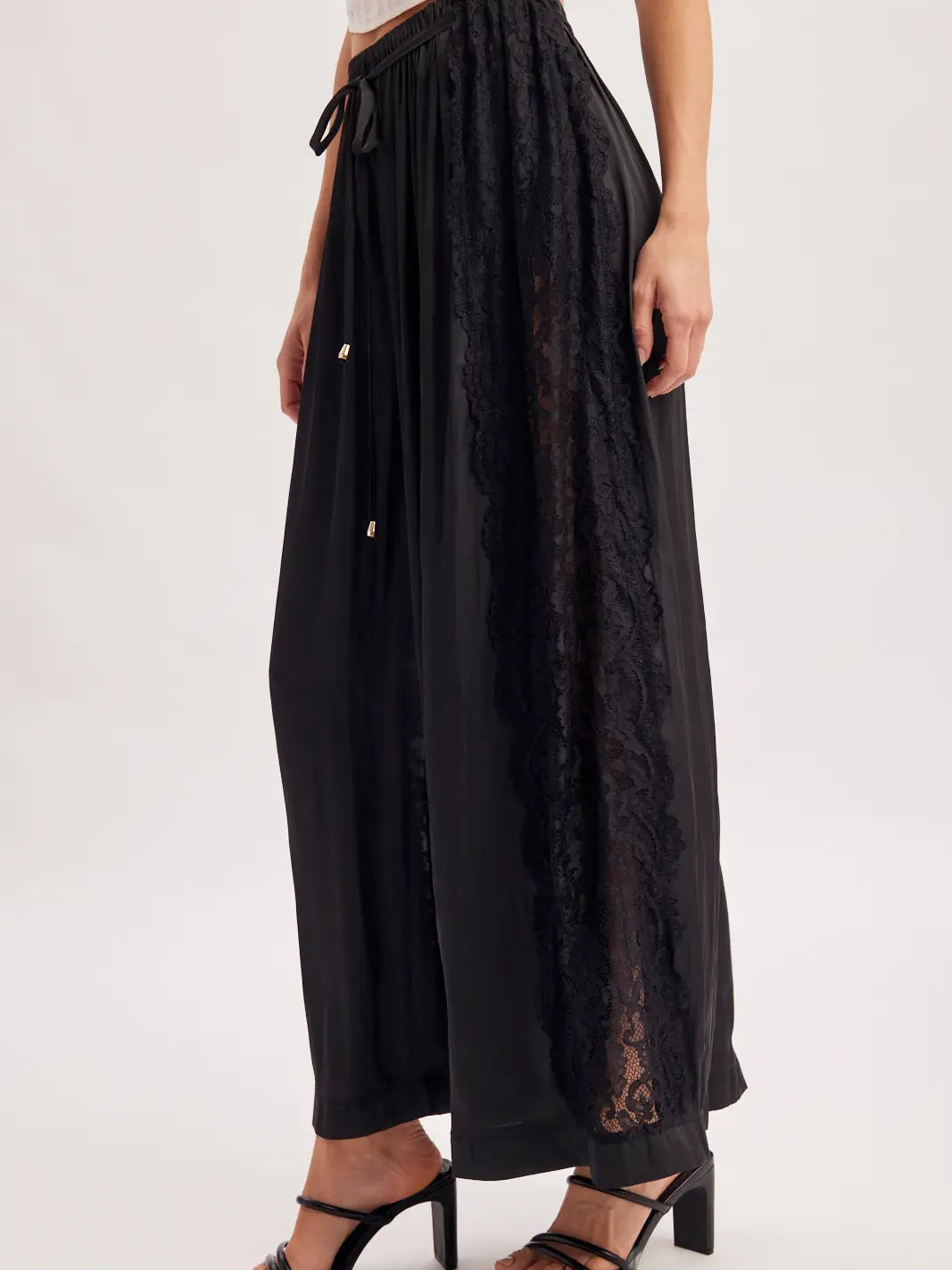 Boho Lace  Wide-Leg Bottom