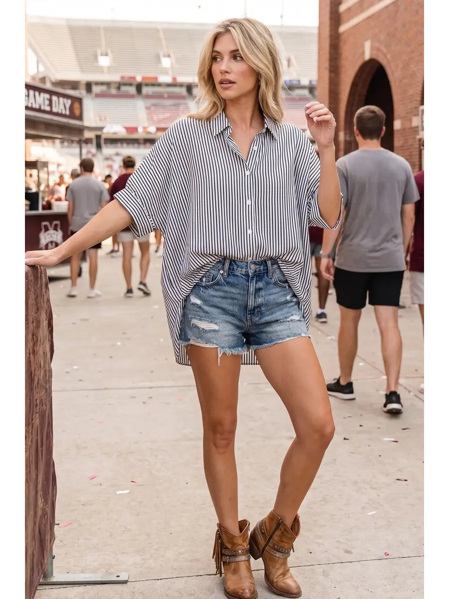 Avery Short Button Down