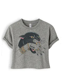 Cropped Feral Graphic Tee