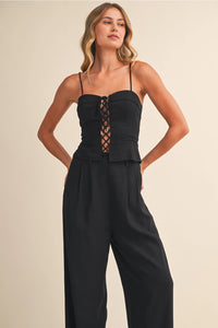 Lexi Linen Lace Up