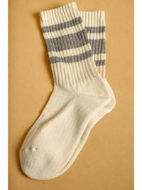 Retro Stripe Crew Socks
