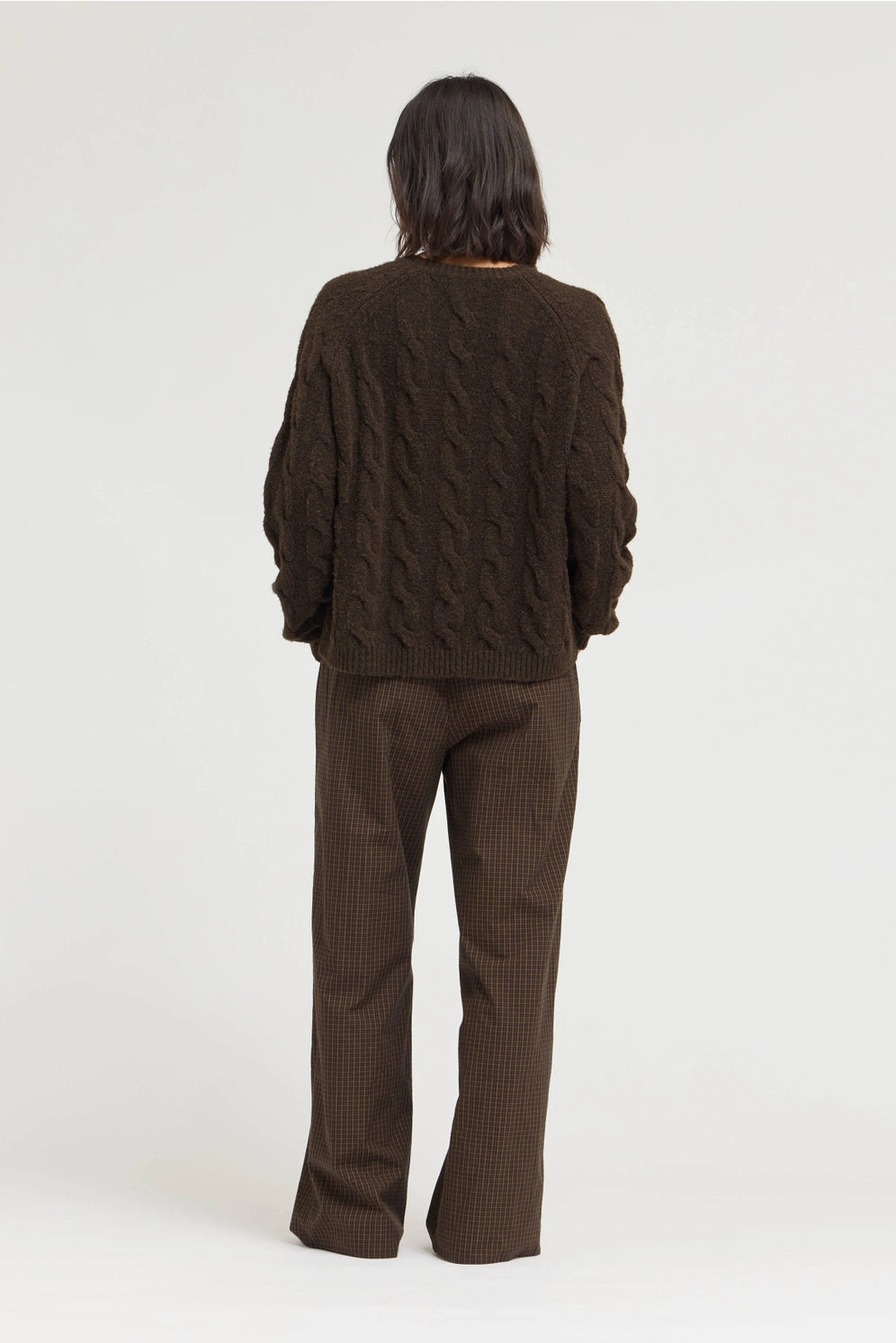 Micro Gingham Easy Pant