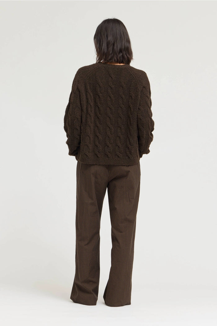 Micro Gingham Easy Pant