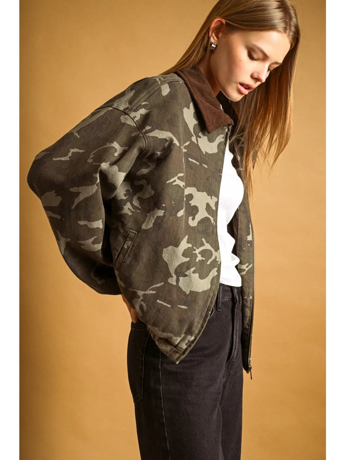 Camouflage Bomber Jacket