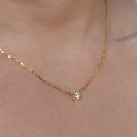 Heart Solitaire Necklace