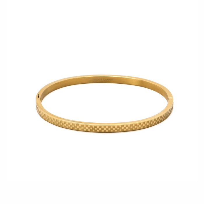 Chess Gold Bangle