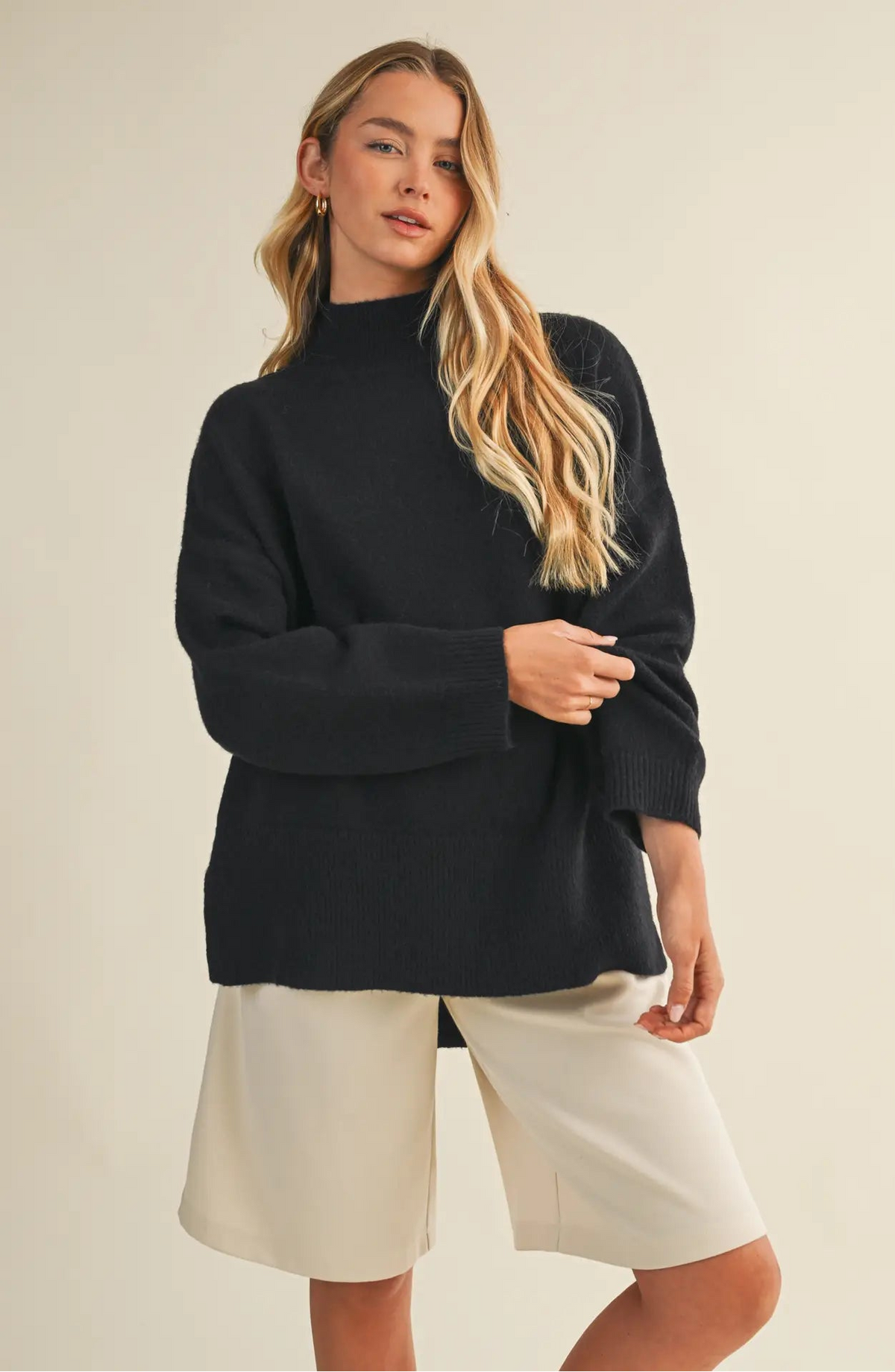 Adrian Oversize Mock Neck