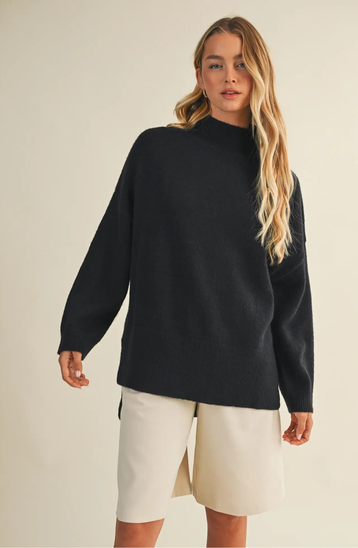 Adrian Oversize Mock Neck