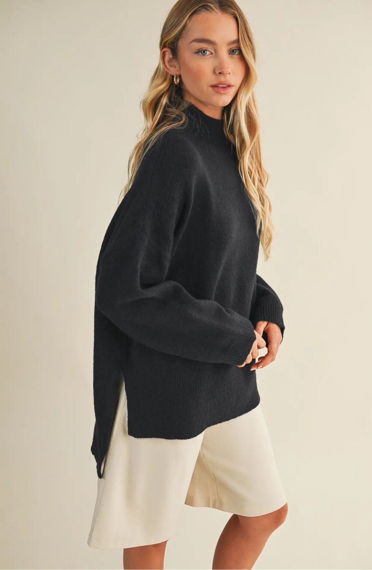 Adrian Oversize Mock Neck