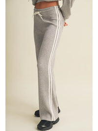 Side Stripe Cozy Waffle Knit Pants