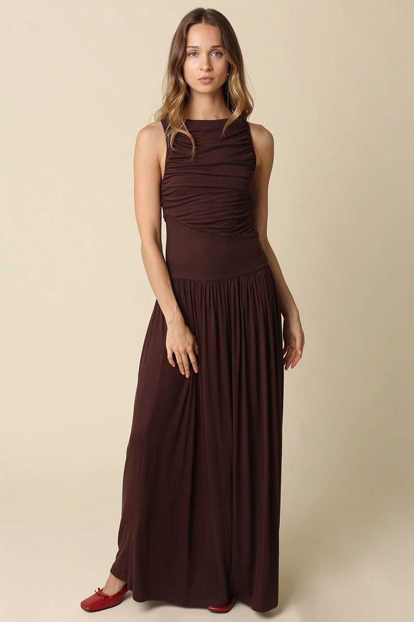 Leni Drop Waist Maxi Dress