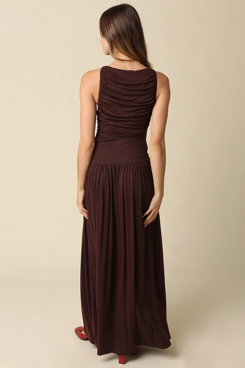 Leni Drop Waist Maxi Dress