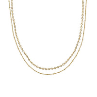 18K Gold Satellite Layered Choker