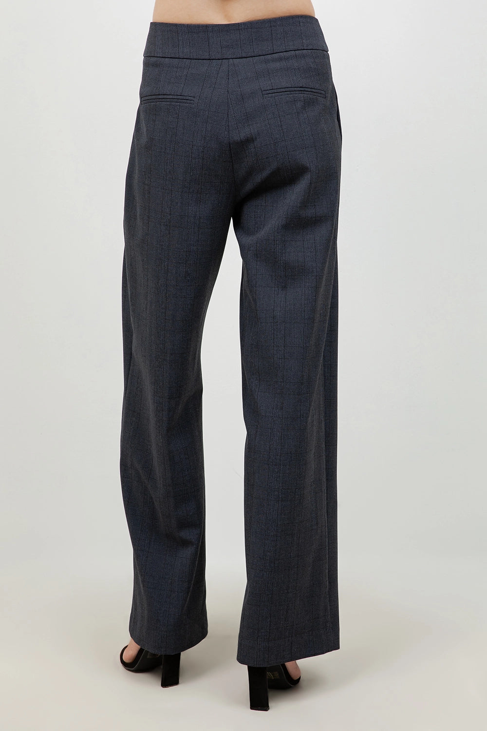 Pleated PlaidTrousers