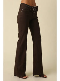 Echo Belted Flare Leg Pants