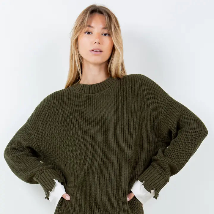 Poplin Sweater